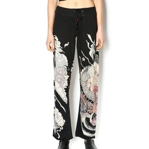 Lucky Brand Geisha dragon sweatpant
